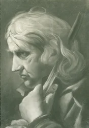 Un uomo appoggiato a un bastone, c.1760